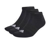adidas Unisex niños Cushioned Low-Cut Socks 3 Pairs, Black/White, 5-6 Years
