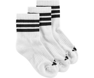 adidas Unisex niños Cushioned Sportswear Crew Socks 3 Pair Pack, white/white/black, 34-36