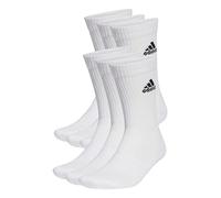 adidas Unisex niños Cushioned Sportswear Crew Socks 6 Pairs, White / Black, 7-8 Years