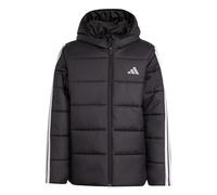 adidas Unisex niños Essentials 3 Stripes Padded Coat, black/black/white, 11-12 Years