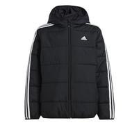 adidas Unisex niños ESSENTIALS 3 STRIPES PADDED JACKET, black/white, 9-10 Years