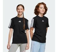 adidas Unisex niños Essentials 3 Stripes Shirt, Black/White, 11-12 Years