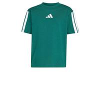 adidas Unisex niños Essentials 3 Stripes Sleeve Shirt, Collegiate Green/White, 5-6 Years