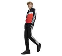 adidas Unisex niños Essentials 3-Stripes Tiberio Track Suit, black/bright red/white, 7-8 Years