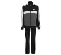 adidas Unisex niños Essentials 3-Stripes Tiberio Track Suit, Black/Grey Five/Grey One/White, 13-14 Years