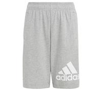 adidas Unisex niños Essentials Big Logo Cotton Shorts, Medium Grey Heather/White, 15-16 Years