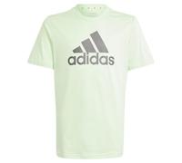 adidas Unisex niños Essentials Big Logo Cotton tee, Semi Green Spark/Charcoal, 9-10 Years