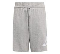 adidas Unisex niños Essentials Big Logo Shorts, Medium Grey Heather/White, 15-16 Years