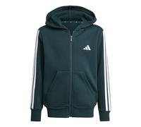 adidas Unisex niños Essentials Full Zip Hoodie, Aurora Ivy/White, 13-14 Years