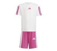 adidas Unisex niños ESSENTIALS T-SHIRT SET, white/semi lucid fuchsia, 5-6 Years