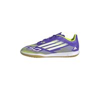 adidas Unisex niños F50 Club Indoor Football Boots Kids, Purple Rush/Cloud White/Lucid Lemon, 35 EU