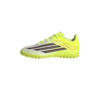 adidas Unisex niños F50 Club Turf Football Shoes Kids, Team Solar Yellow 2/Core Black/Lucid Red, 37 1/3 EU