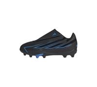 adidas Unisex niños F50 Hyperfast Club Velcro Firm Ground/Multi Ground Football Boots Children Shoes, Core Black/Core Black/Lucid Ray Blue, 30 EU