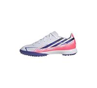 adidas Unisex niños F50 Hyperfast League Turf Football Boots Kids Shoes, FTWR White/Solar Purple/Solar Turbo, 35 EU