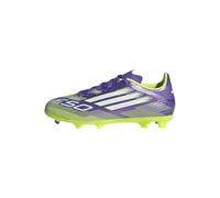adidas Unisex niños F50 League Firm Ground/Multi Ground Football Boots Kids, Purple Rush/Cloud White/Lucid Lemon, 28 EU