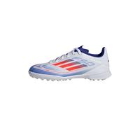 adidas Unisex niños F50 LEAGUE Football boots Turf, Cloud White / Solar Red / Lucid Blue, 38 2/3 EU