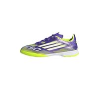 adidas Unisex niños F50 League Indoor Football Boots Kids, Purple Rush/Cloud White/Lucid Lemon, 28 EU