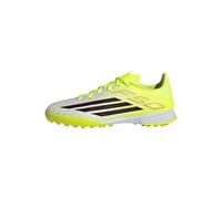 adidas Unisex niños F50 League Turf Football Shoes Kids, Team Solar Yellow 2/Core Black/Lucid Red, 37 1/3 EU