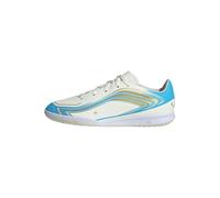 adidas Unisex niños F50 Messi Club Indoor Football Kids Shoes, Ivory/Semi Blue Burst/Icey Blue, 33 1/2 EU