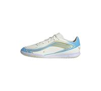 adidas Unisex niños F50 Messi Club Indoor Football Kids Shoes, Ivory/Semi Blue Burst/Icey Blue, 35 1/2 EU