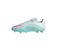adidas Unisex niños F50 Messi League Firm Ground/Multi Ground Football Boots Kids, FTWR White/Lucid Pink/Flash Aqua, 32 EU