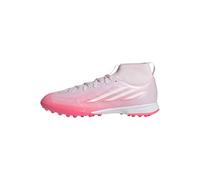 adidas Unisex niños F50 Sparkfusion League Mid Cut Turf Football Kids Shoes, Solar Turbo/FTWR White/Distilled Pink, 31 1/2 EU