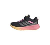 adidas Unisex niños Fortarun 4.0 Shoes Children, Core Black/Iron Met./Bliss Pink, 30 EU