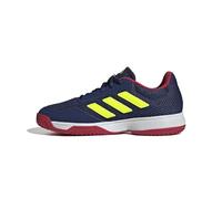 adidas Gamespec Kids Tennis Shoes, Zapatillas de Tenis, Dark Blue/Lucid Lemon/FTWR White, 33 EU