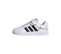 adidas Unisex niños Grand Court 3.0 Girls Children Shoes, FTWR White/Core Black/hi-Res Yellow, 31 EU