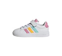 adidas Unisex niños Grand Court 3.0 Shoes Children, FTWR White/Bliss Pink/Lucid Tangerine, 31 EU