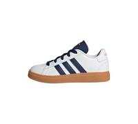 adidas Unisex niños Grand Court Lifestyle Tennis Lace-Up Shoes, FTWR White/Dark blue/GUM10, 40 EU