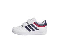 adidas Unisex niños Hoops 4.0 Shoes, FTWR White/Dark Blue/Better Scarlet, 34 EU