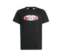 adidas Unisex niños House of Tiro Color Block Graphic Tshirt, Black, 15-16 Years