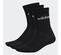 Adidas Calcetines Linear Crew Acolchados Unisex 3 pares Negro/Blanco 7-8 años
