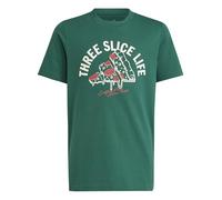 adidas Unisex niños Lounge Pizza Graphic T-Shirt, Collegiate Green, 7-8 Years