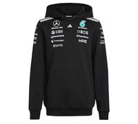 adidas Unisex niños Mercedes - Amg Petronas Formula 1 Team Driver Hood Sweatshirt, Black, 15-16 Years