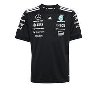 adidas Unisex niños Mercedes - AMG Petronas Formula One Team Driver Jersey Black Youth, Black/White, 9-10 Years