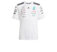 Adidas Unisex niños Mercedes - AMG Petronas Formula One Team Driver Jersey White Youth, White/Black, 15-16 Years