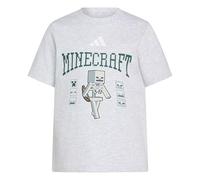 adidas Unisex niños Minecraft Skeleton Shirt, Light Grey Heather, 5-6 Years