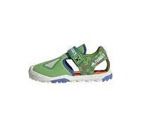 adidas Unisex niños Minecraft Terrex Captain Toey 2.0 Sandals, semi lucid lime/ray blue/semi impact orange, 34 EU