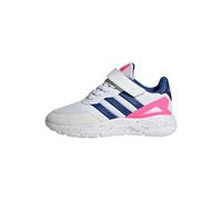 adidas Unisex niños Nebzed Elastic Lace Top Strap Shoes, Cloud White / Royal Blue / Lucid Pink, 30 EU