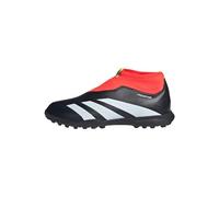 adidas Unisex niños Predator 24 League Laceless Turf Boots, Core Black / Cloud White / Solar Red, 36 2/3 EU