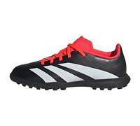 adidas Predator 24 League Turf Boots, Botas de fútbol, Core Black/Cloud White/Solar Red, 38 2/3 EU