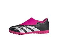 adidas Unisex niños Predator Accuracy.4 Hook-and-Loop Turf Boots, core black/Cloud white/team shock pink 2, 37 1/3 EU