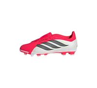 adidas Unisex niños Predator Club Fold-Over Tongue Firm Ground/Multi Ground Football Boots Kids, Lucid Red/Core Black/FTWR White, 34 EU