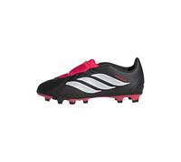 adidas Unisex niños Predator Club Fold-Over Tongue Firm Ground/Multi Ground Football Boots Kids Shoes, Core Black/FTWR White/Lucid Red, 34 EU