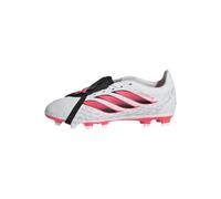 adidas Unisex niños Predator Club Fold-Over Tongue Firm Ground/Multi Ground Football Boots Kids Shoes, FTWR White/Solar Turbo/Core Black, 38 EU