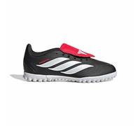 adidas Unisex niños Predator Club Fold-Over Tongue Turf Football Shoes Kids, Core Black/FTWR White/Lucid Red, 32 EU