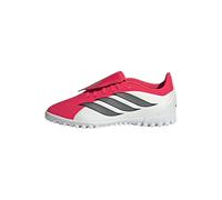 adidas Unisex niños Predator Club Fold-Over Tongue Turf Football Shoes Kids, Lucid Red/Core Black/FTWR White, 37 1/3 EU