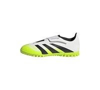 Adidas Unisex niños Predator Club Hook and Loop Turf Football Boots Kids, FTWR White/Core Black/Lucid Lemon, 30 1/2 EU